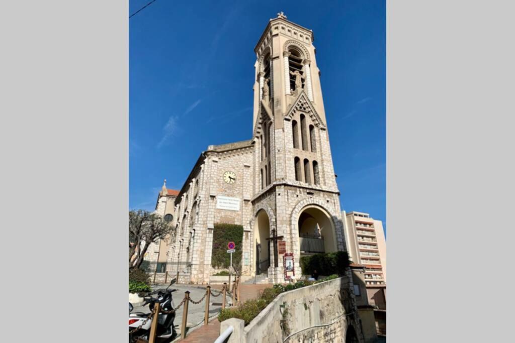 Great Studio With A Sea View And Parking In 400 Meters From Monaco 博索莱伊 外观 照片